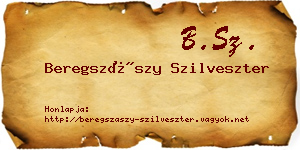 Beregszászy Szilveszter névjegykártya